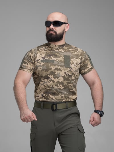 Футболка швидкосохнуча тактична BEZET піксель - Фото 3