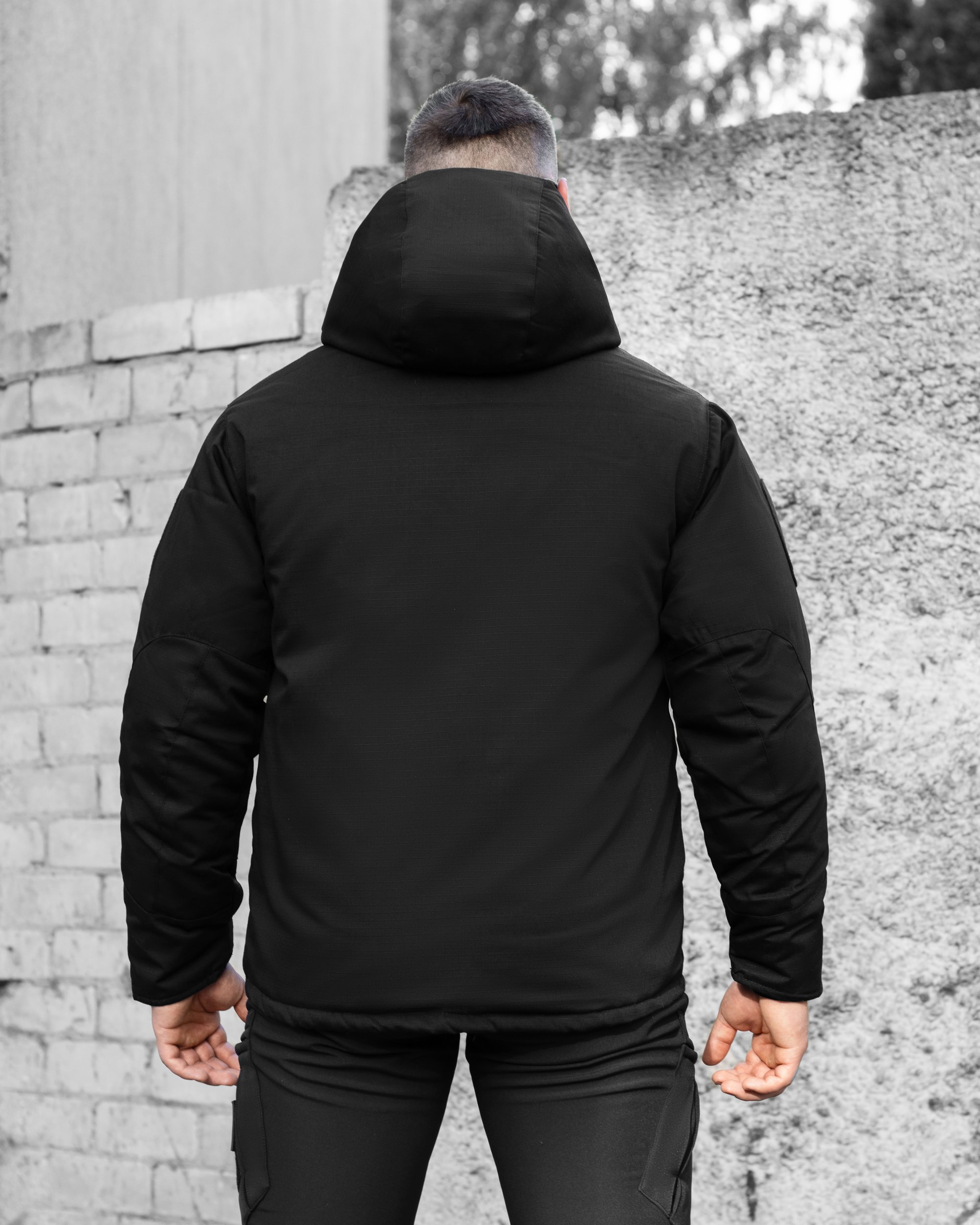 Куртка тактична зимова BEZET Штурм чорний - Фото 16