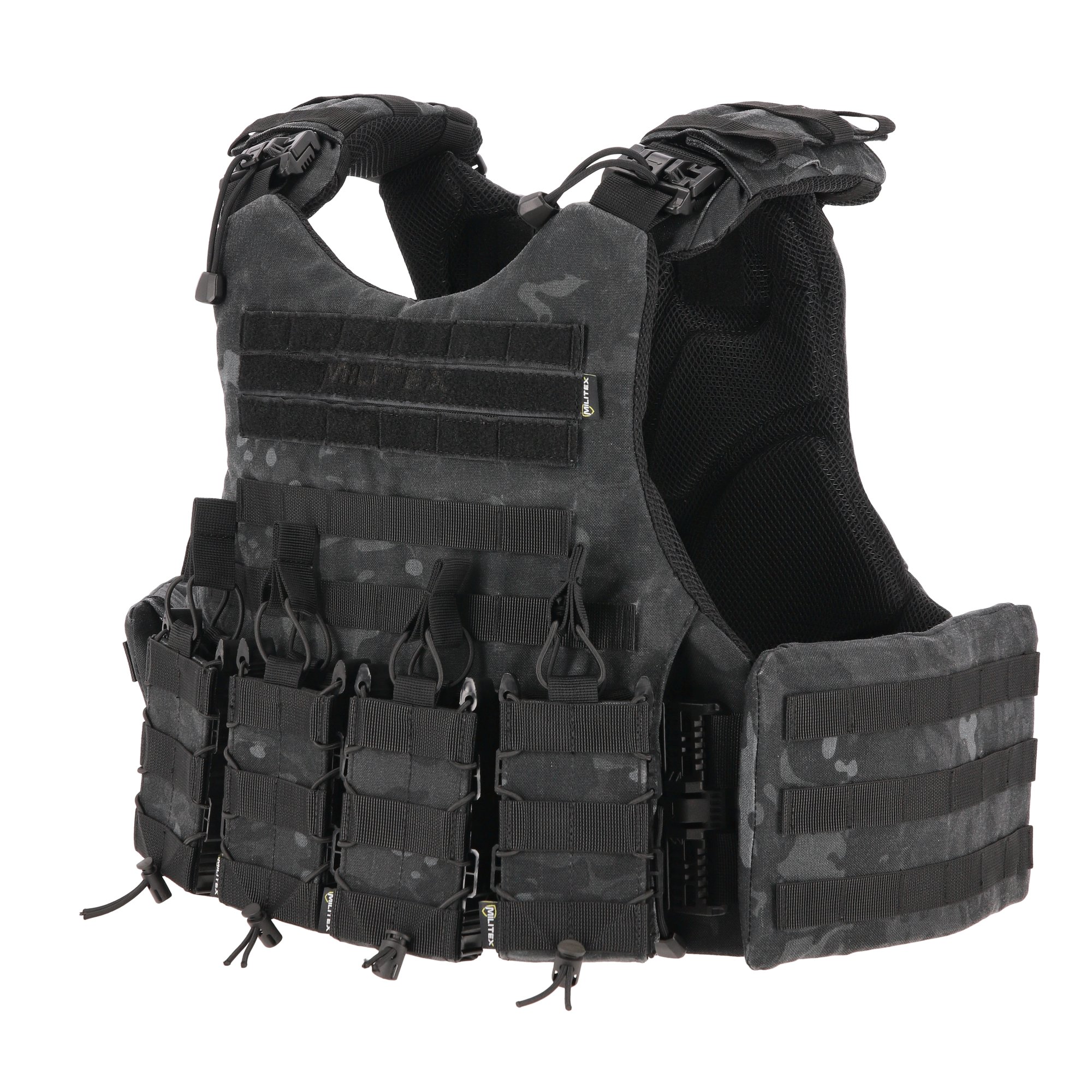 Бронежилет Modular X-1 Kiborg Черный мультикам (без подсумков) KIBORG