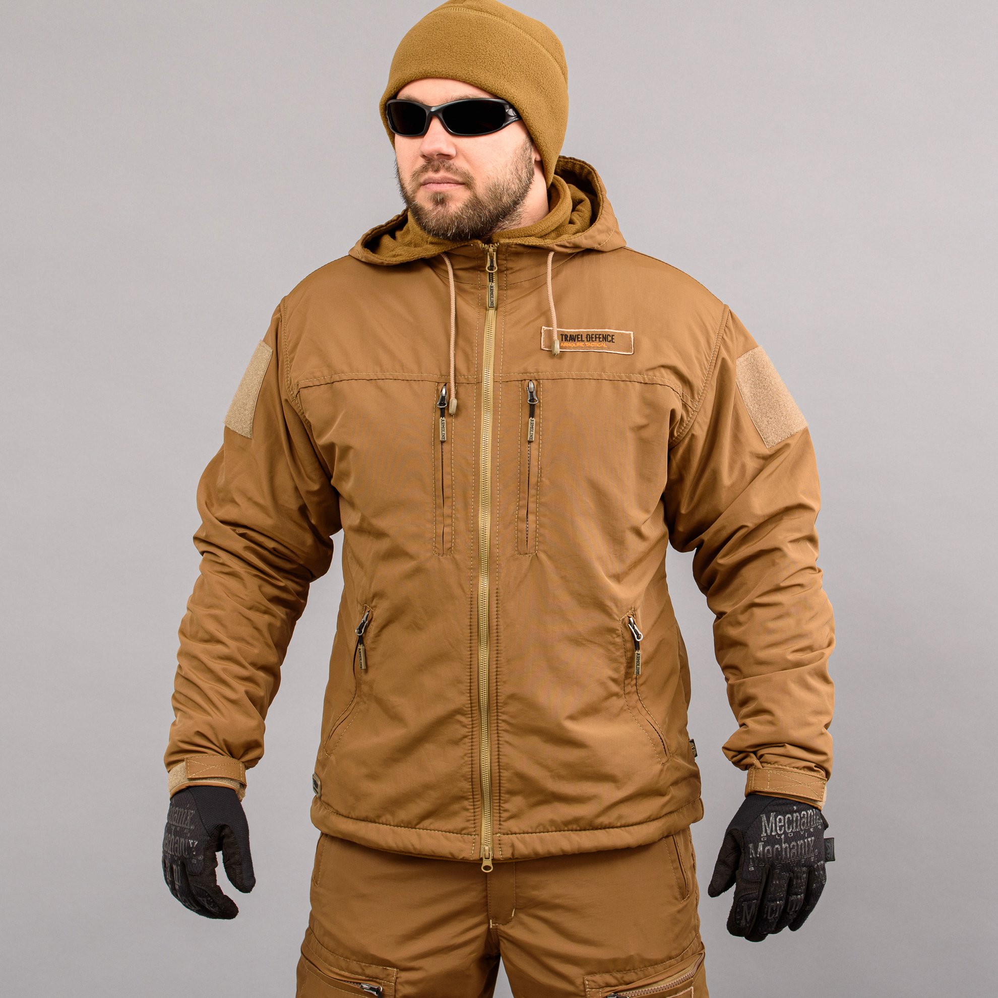Вітровка "TRAVEL DEFENCE" COYOTE (Таслан + Мікрофліс) Armoline