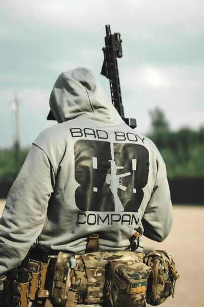 Худі сіре BB logo Bad Boy Company
