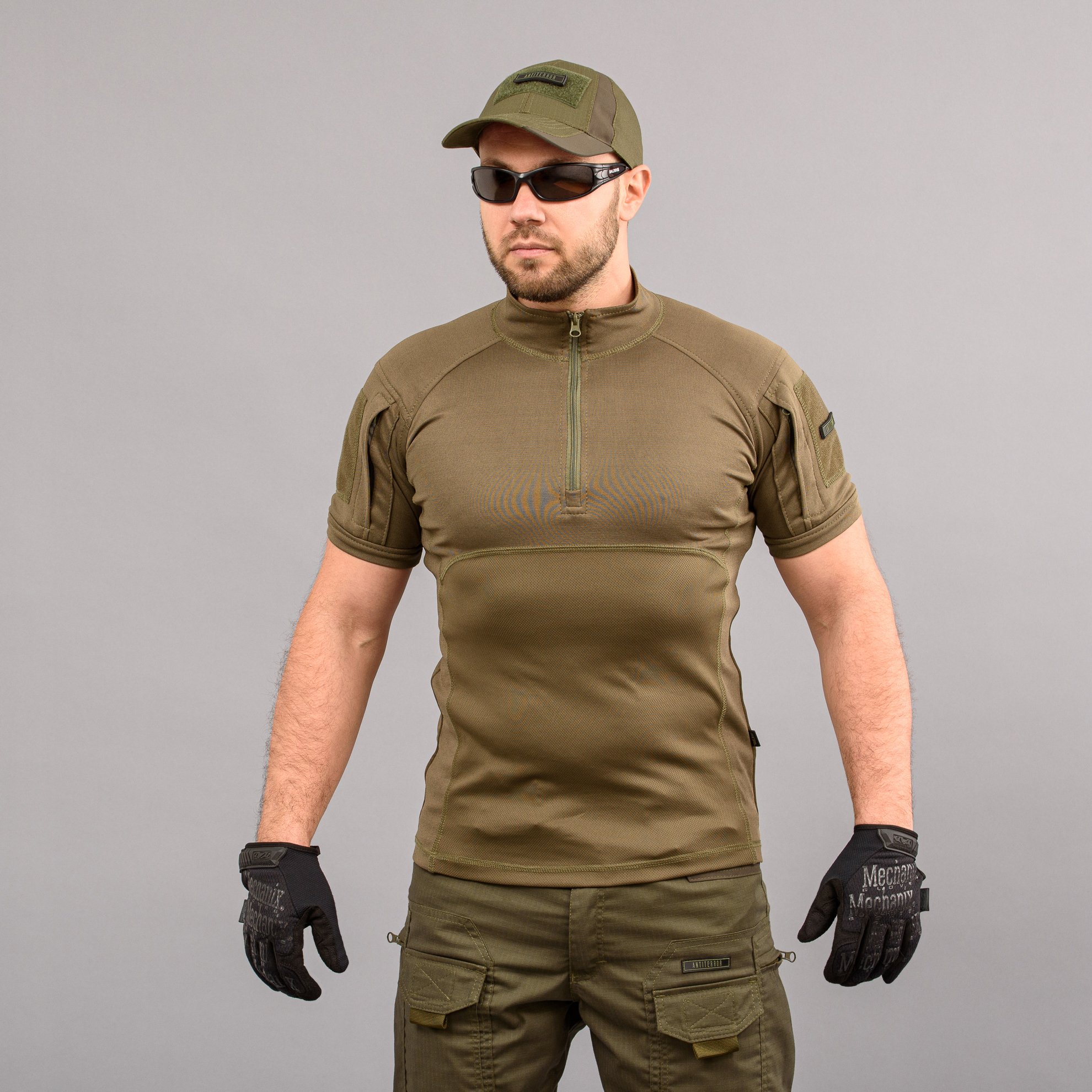 Футболка UBACS тактична "ANTITERROR II" OLIVE Armoline