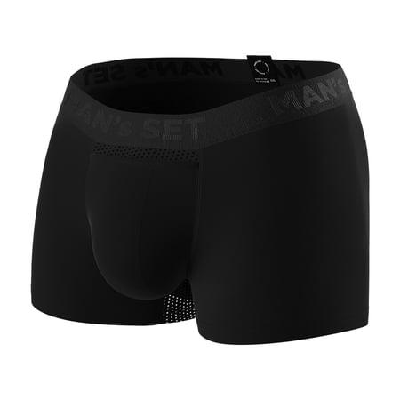 Чоловічі анатомічні боксери Anatomic Classic w/fly Light Plus, Black Series, чорний MansSet