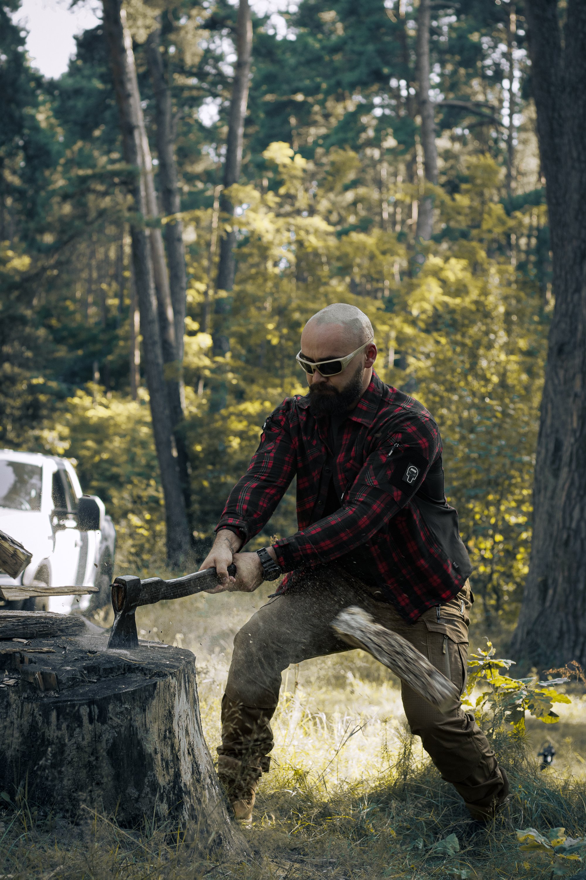 Сорочка фланелева BEZET Defender чорний/червоний - Фото 47