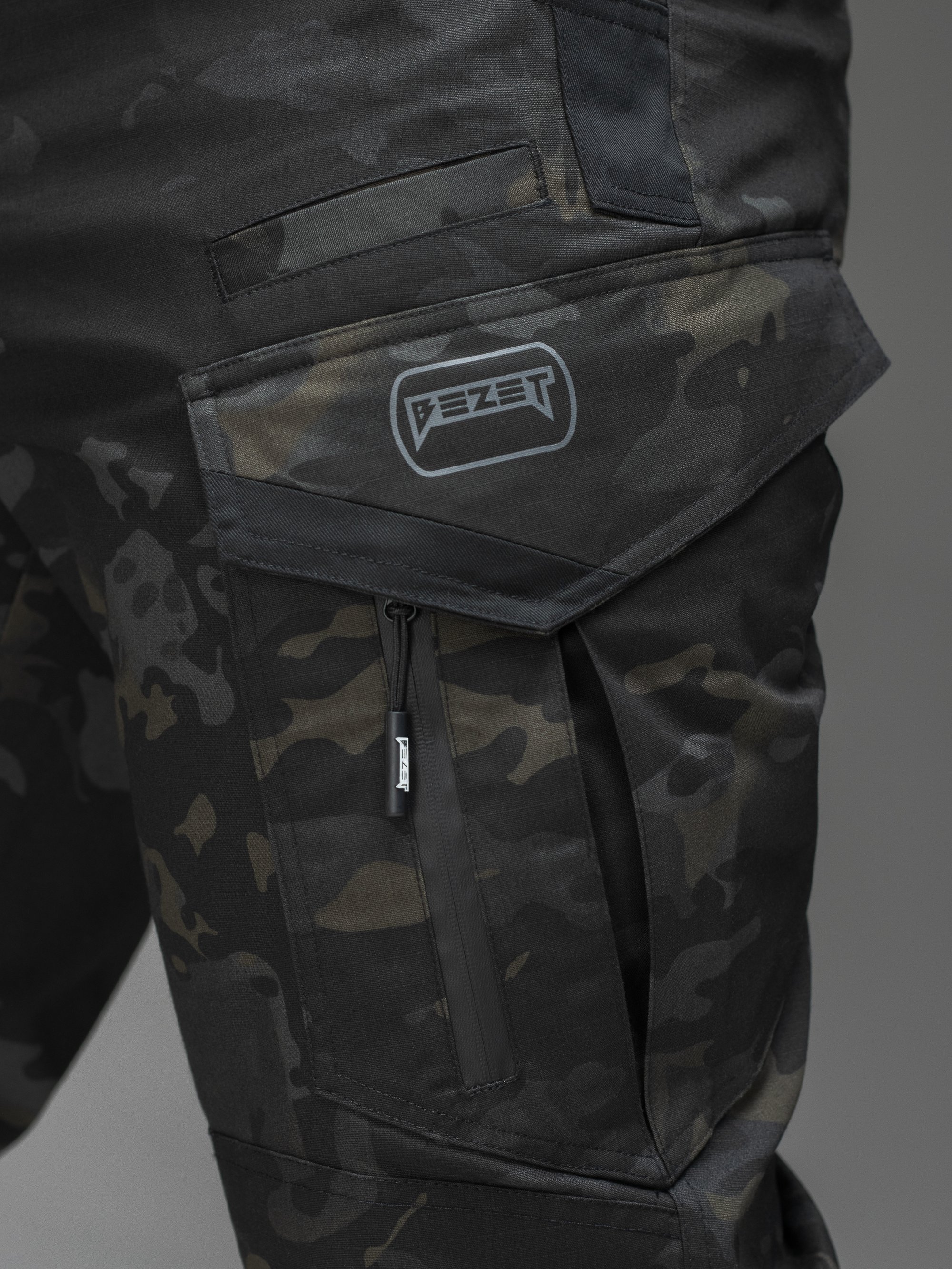 Брюки карго тактичні BEZET Onyx чорний мультикам - Фото 18