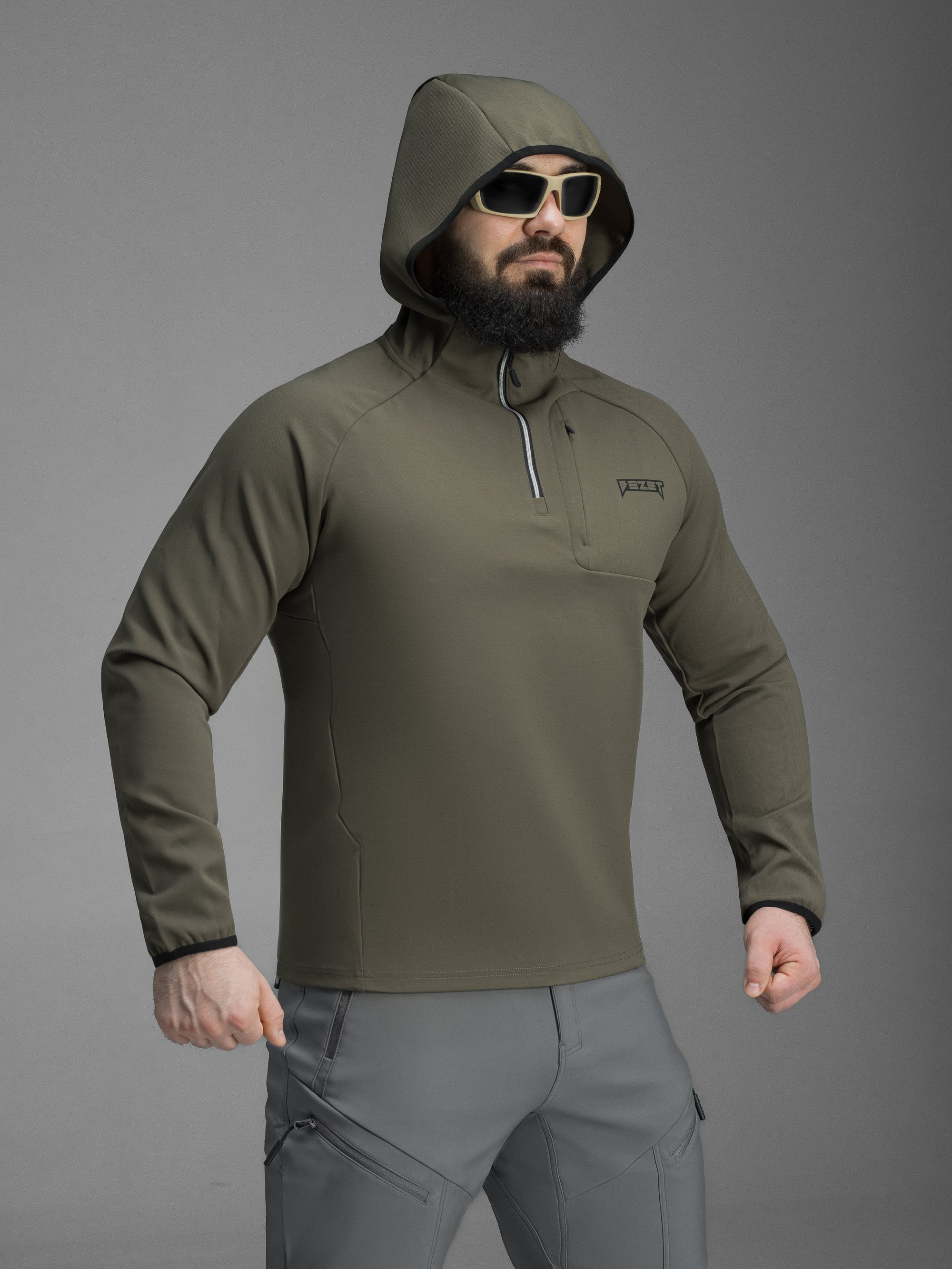 Кофта BEZET Motion хакі - Фото 6