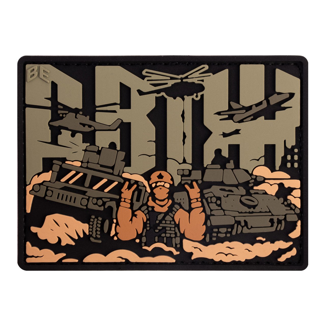 ПВХ патч "Двіж" олива - Brand Element