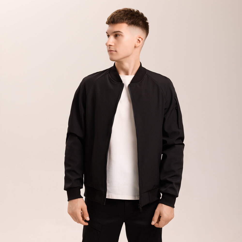 Бомбер Pobedov Thunder Черный POBEDOV