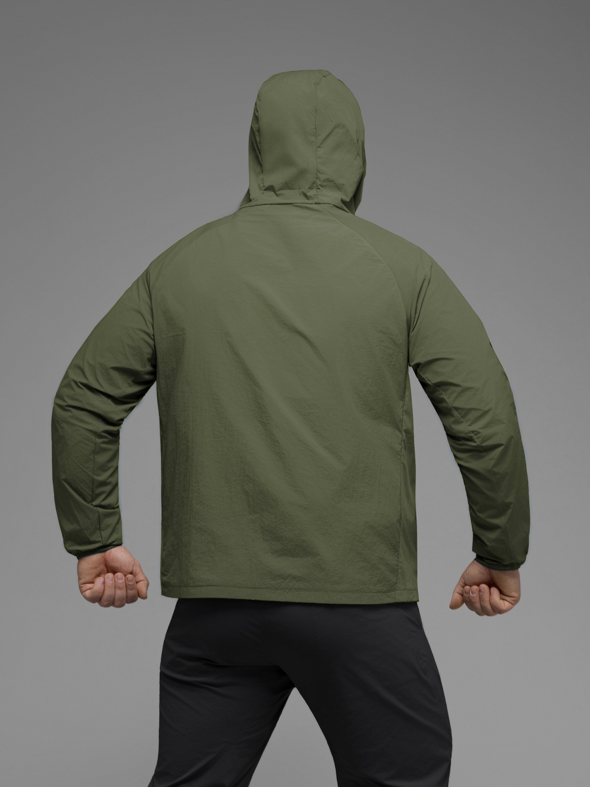 Куртка вітрівка BEZET Solguard UV 100 хакi - Фото 14