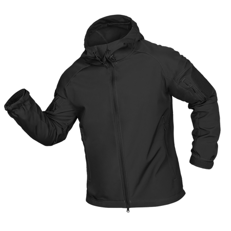 Куртка Camotec Stalker SoftShell Чорний KOMBAT