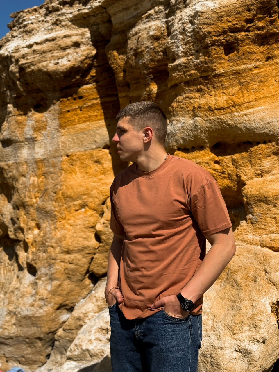 Футболка Reload - Demo, коричневий