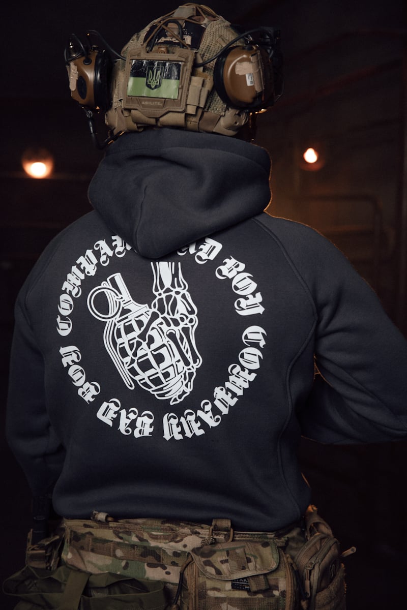 Худі оверсайз графіт "Граната" Bad Boy Company