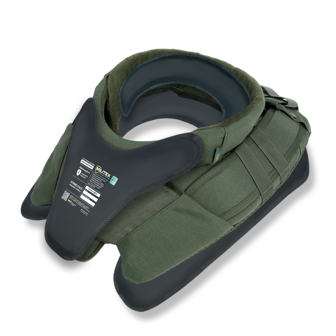 Защита шеи mod. 1 Kiborg с баллистической защитой 2 класс Militex Хаки KIBORG