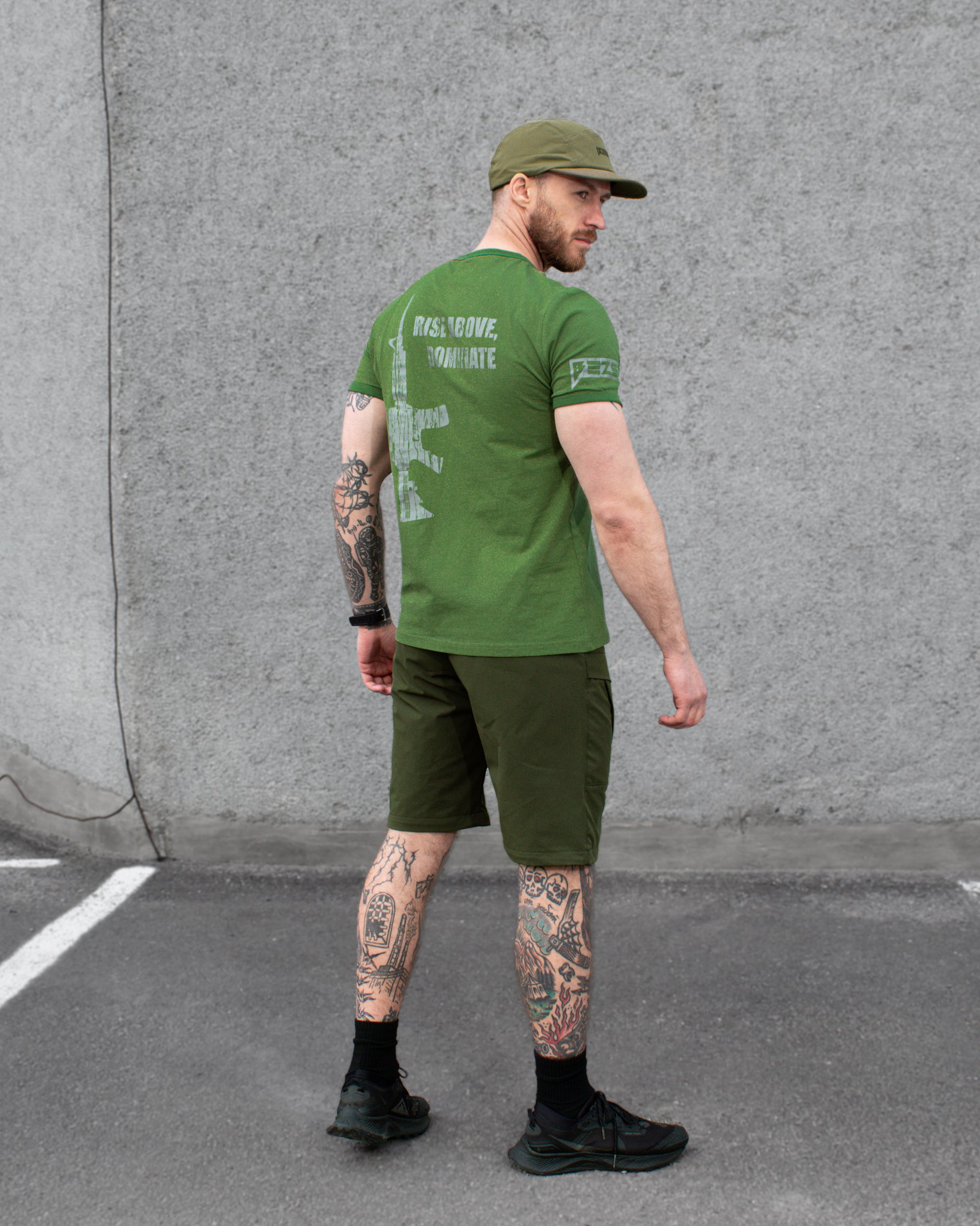 КОМПЛЕКТ ( БЕЙСБОЛКА ТАКТИЧНА BEZET ADVENTURE ХАКІ, ШТАНИ-ТРАНСФОРМЕРИ BEZET ADVENTUREPRO ХАКІ, ФУТБОЛКА BEZET COMMANDO ХАКІ) - Фото 3