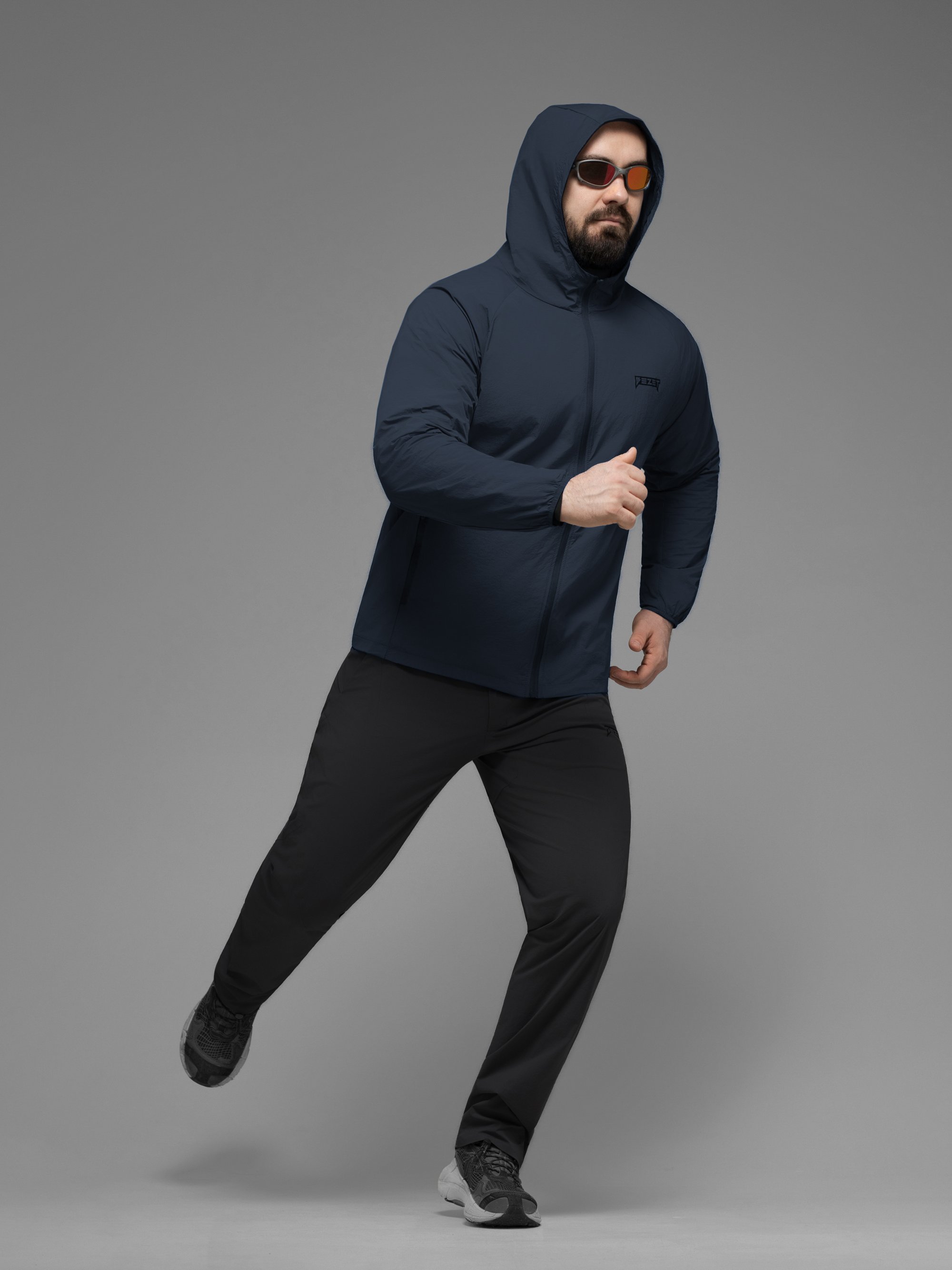 Куртка вітрівка BEZET Solguard UV 100 синій - Фото 38