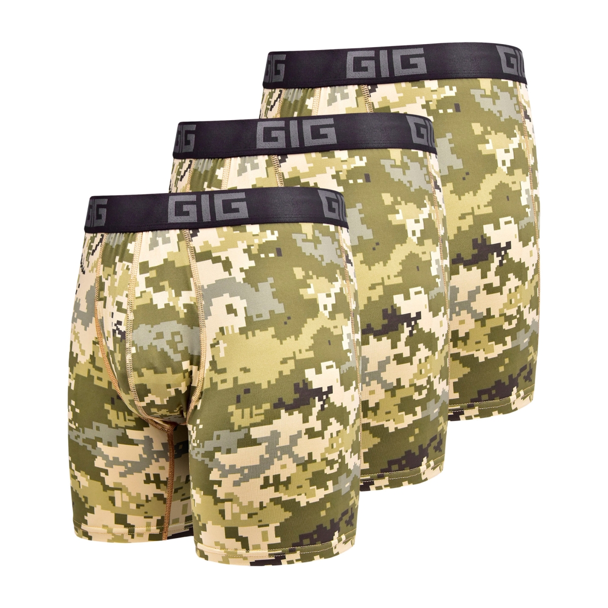 Комплект трусів Dynamic air подовжені. Колір Піксель, 3 шт GIG MILITARY