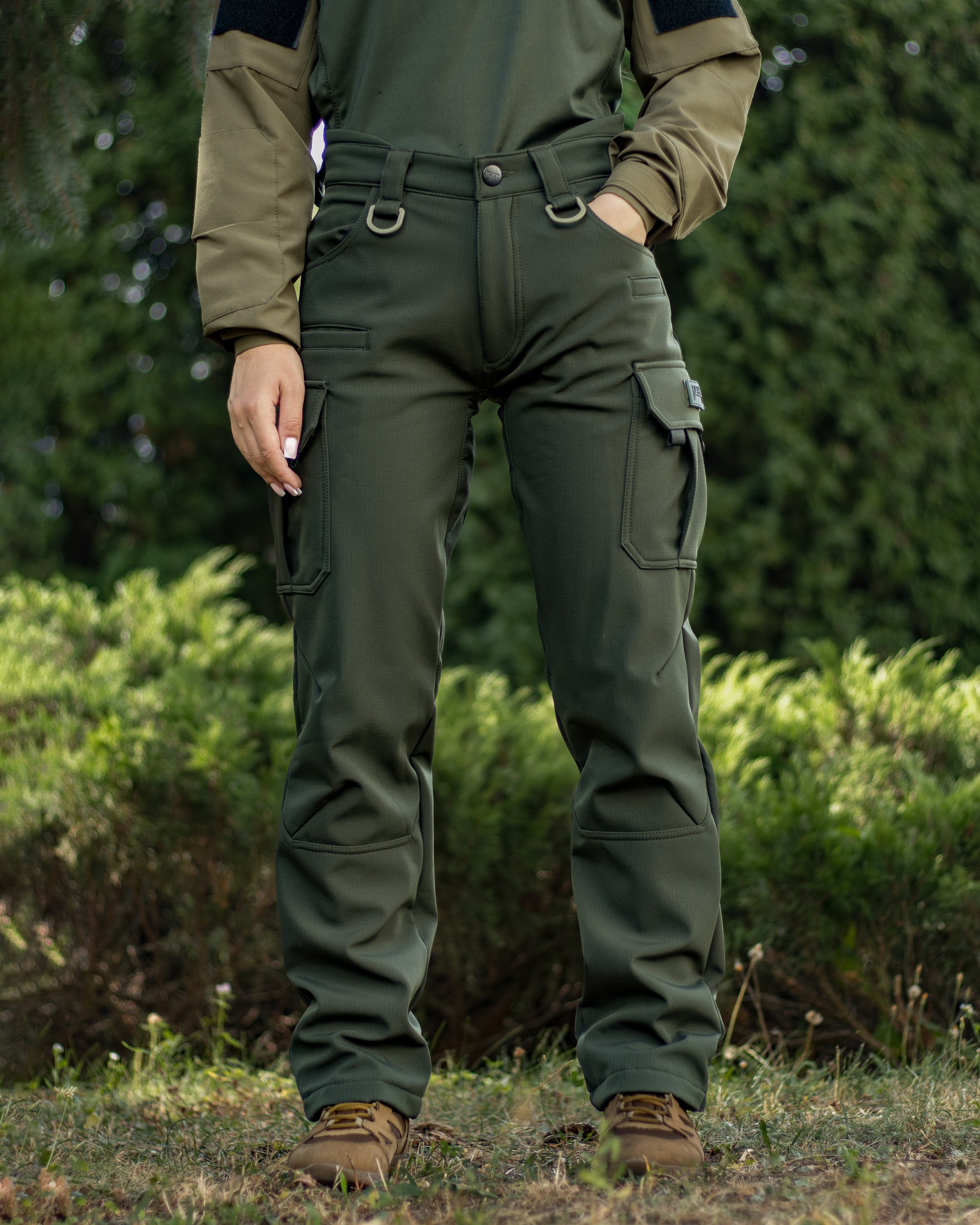 Брюки карго теплі жіночі BEZET Titan хакі