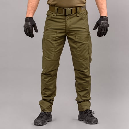 Штани тактичні "DEFENDER" OLIVE з ременем Armoline