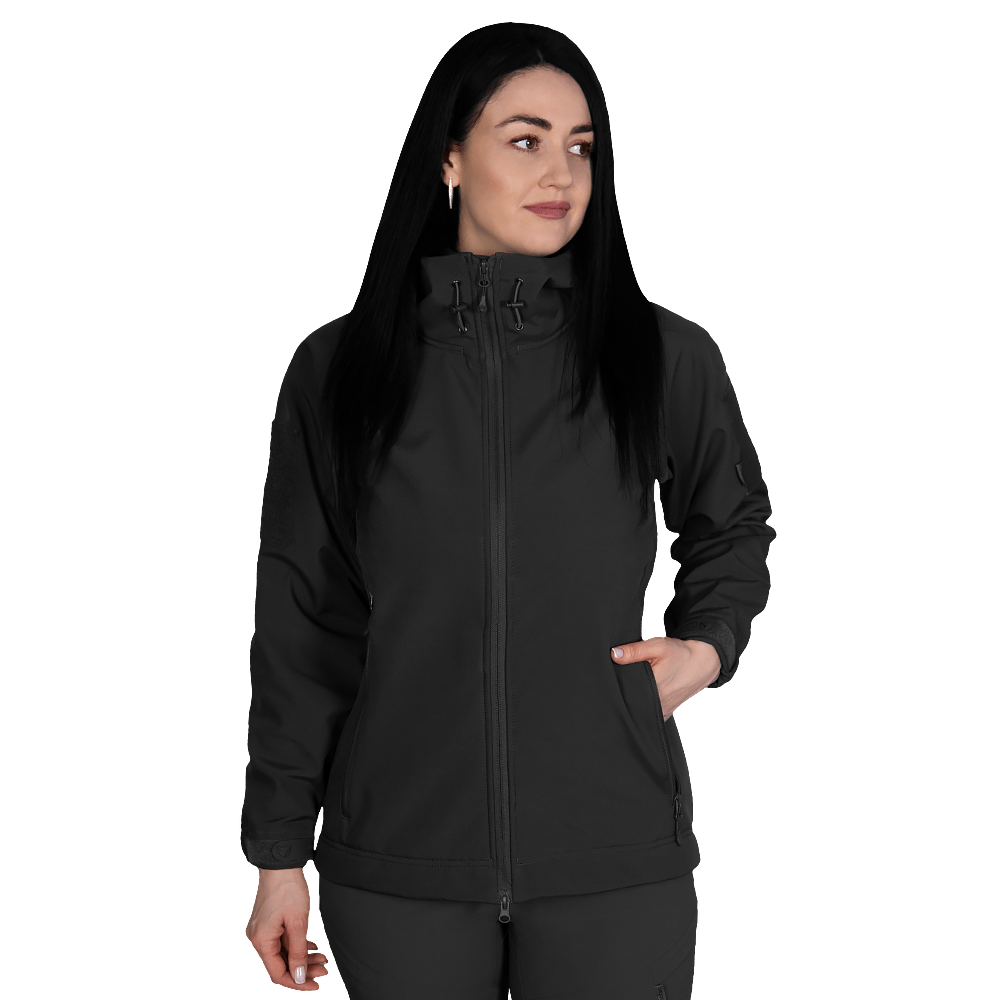 Куртка жіноча Camotec Stalker SoftShell Чорний KOMBAT
