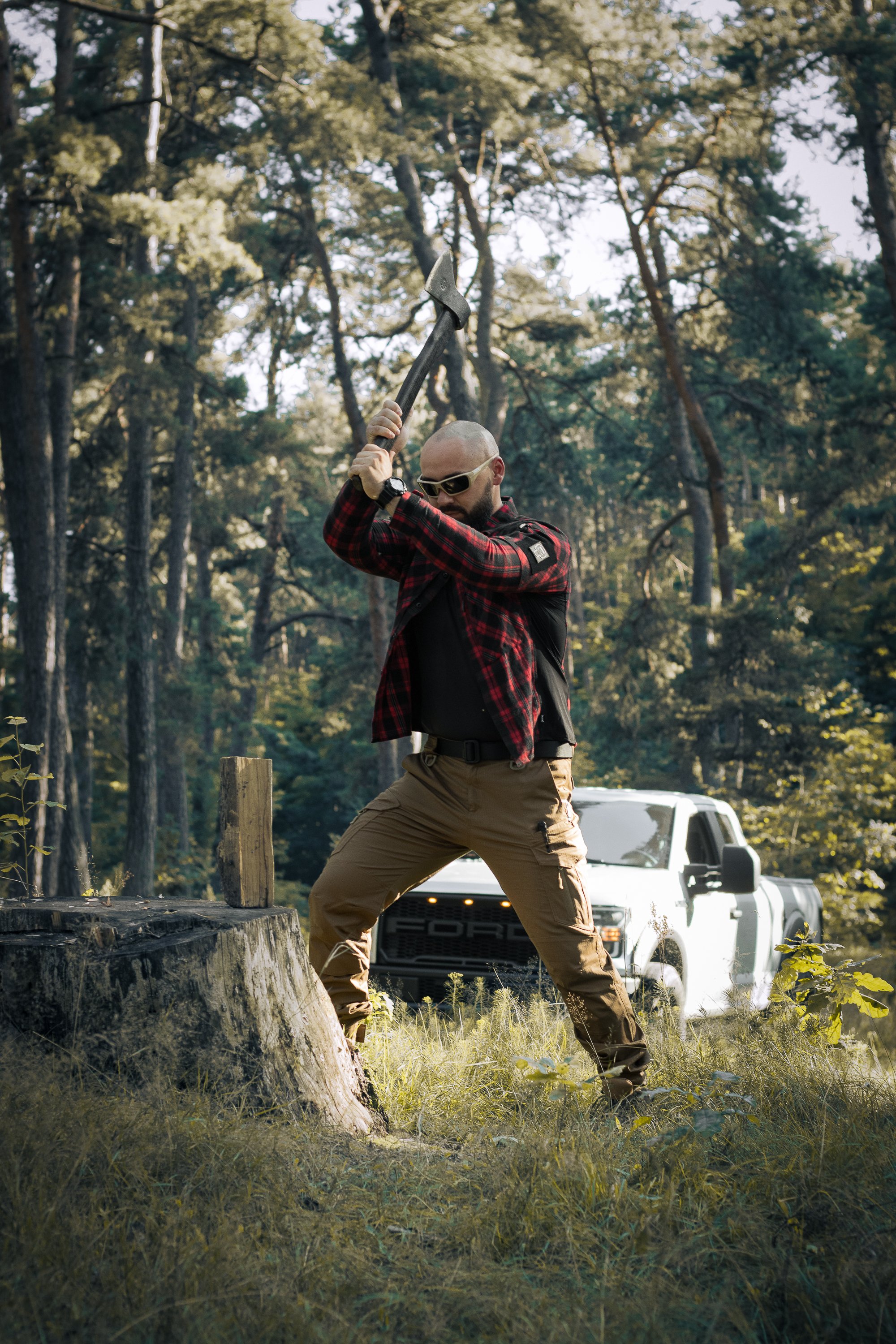 Сорочка фланелева BEZET Defender чорний/червоний - Фото 44