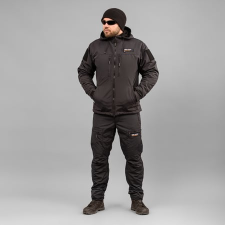 Комплект мілітарі "TRAVEL DEFENCE" 2 в 1 BLACK Armoline