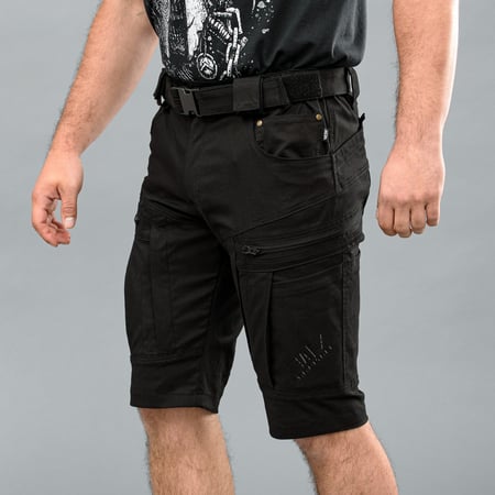 Шорти з ременем "SPARTAN" BLACK (Котон Стрейч) Armoline