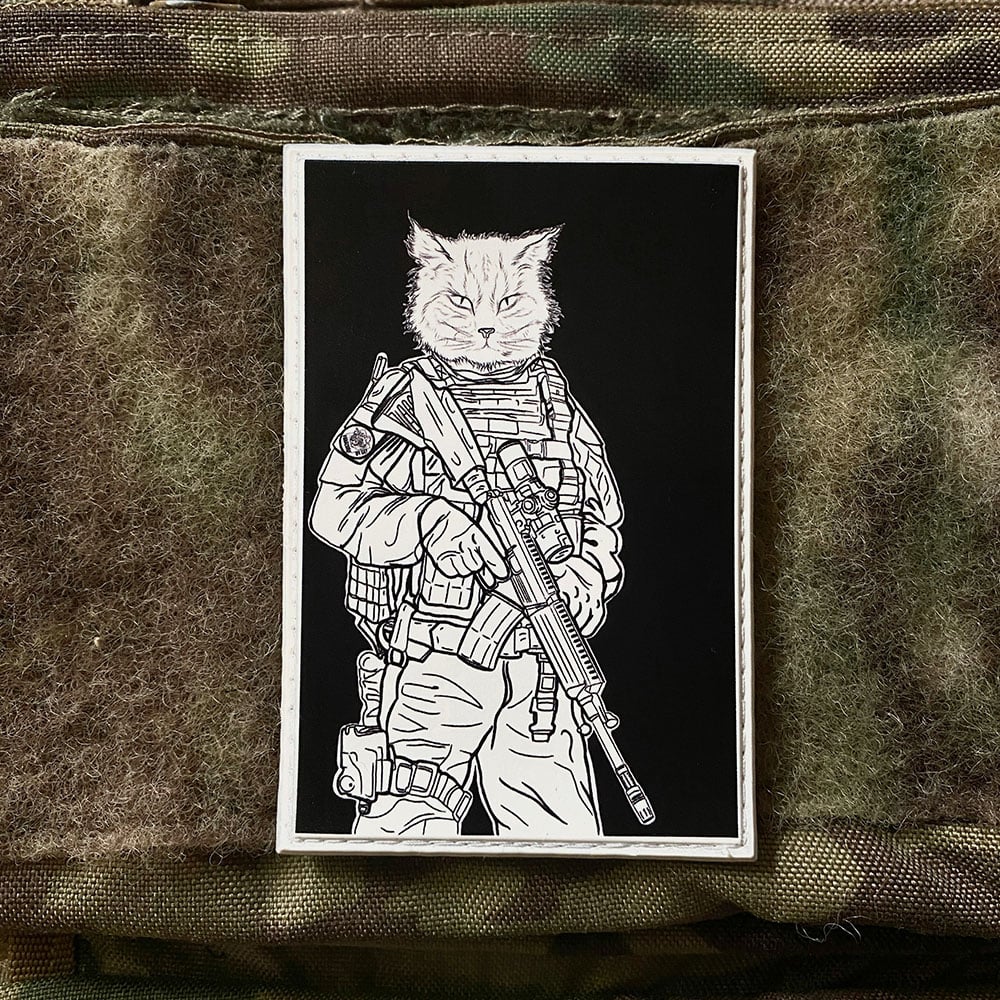 ПВХ патч "Тактичний Кіт" Paracord By Cat