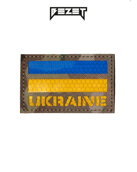 Шеврон BEZET Украина рефлективный