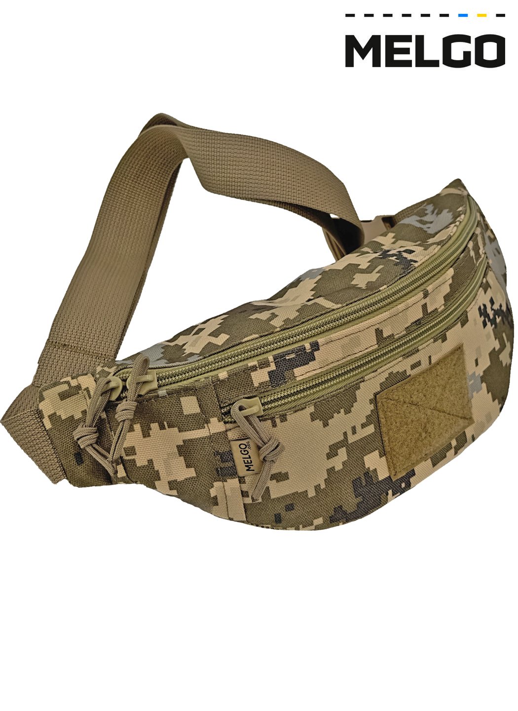 Тактическая поясная Сумка-Бананка Пиксель Поликордура MELGO