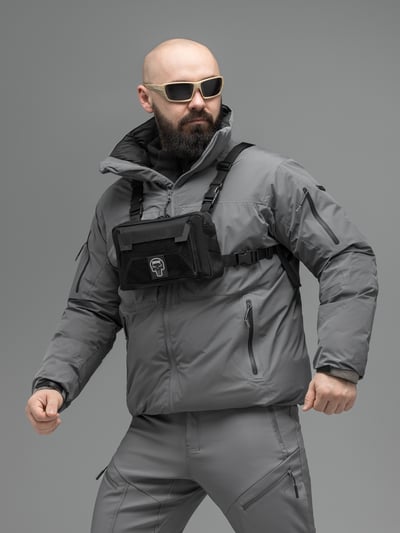 Нагрудна сумка BEZET Patrol чорний - Фото 2