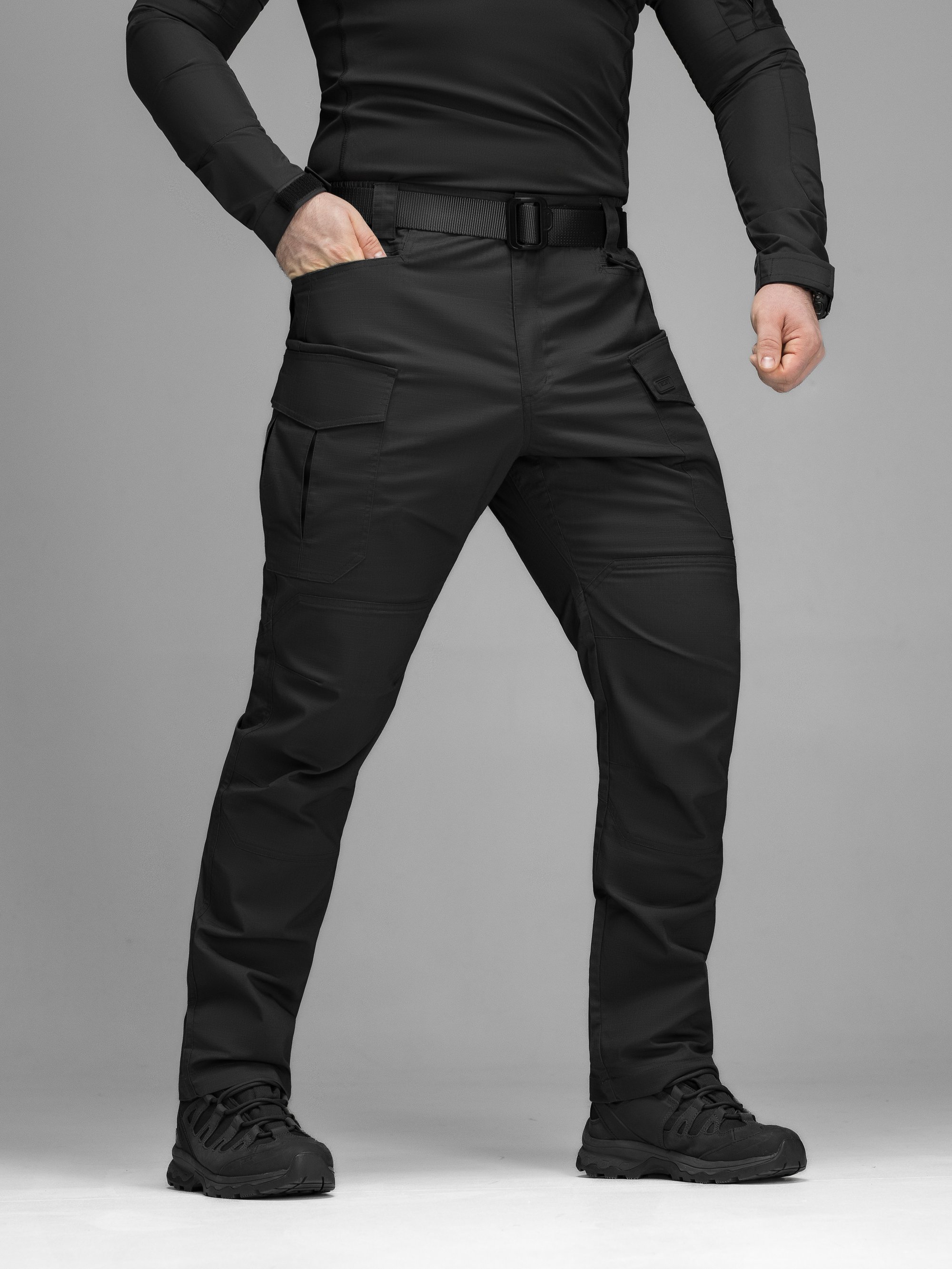 Штаны карго тактические BEZET Ranger черный - Фото 7