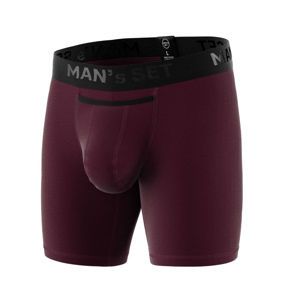 Чоловічі труси анатомічні 'Black Series', Long, марсала MansSet