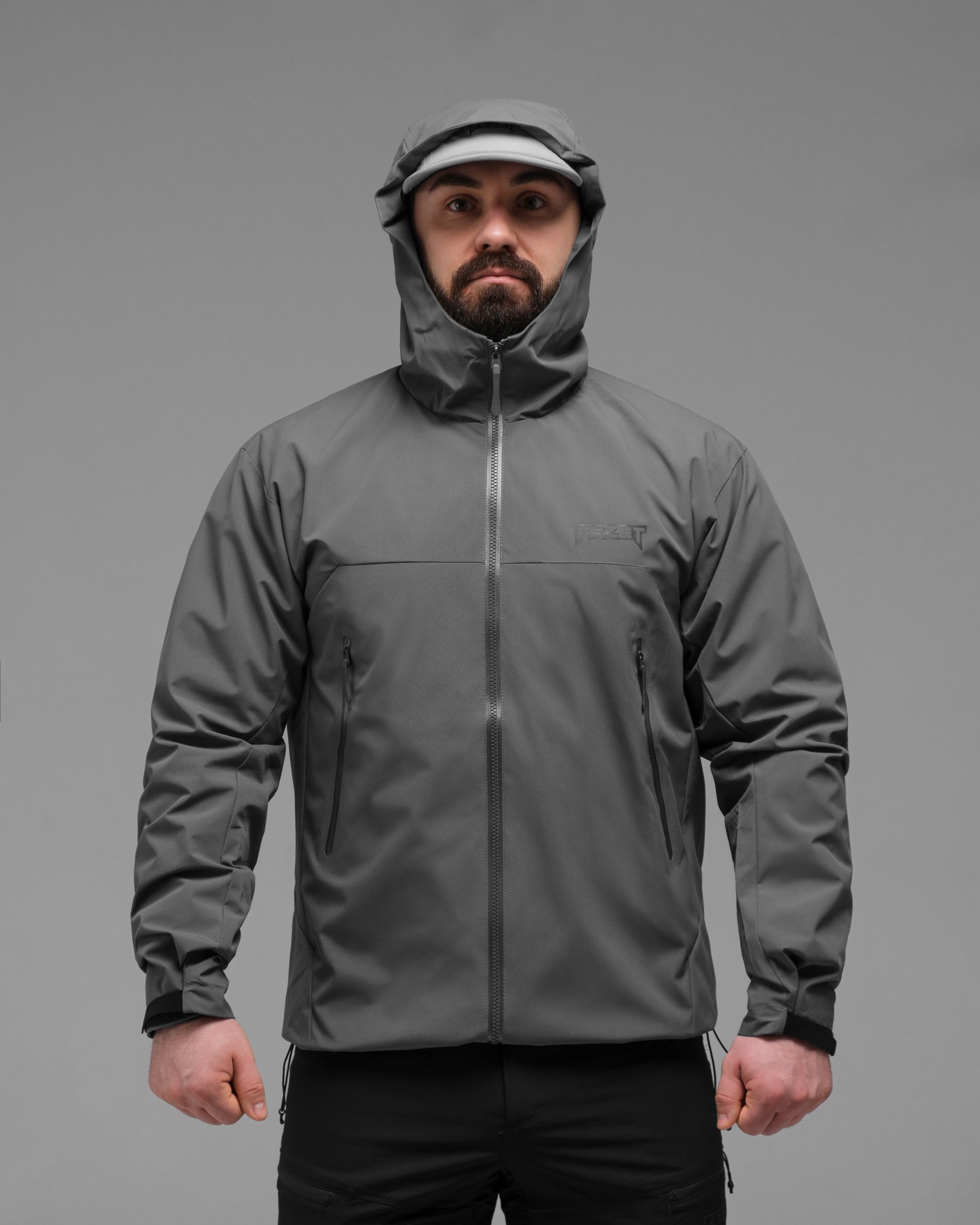 Куртка вітрівка BEZET WindBreaker сірий - Фото 9