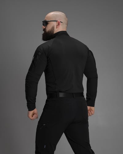 Сорочка тактична чоловіча BEZET Combat чорний - Фото 8