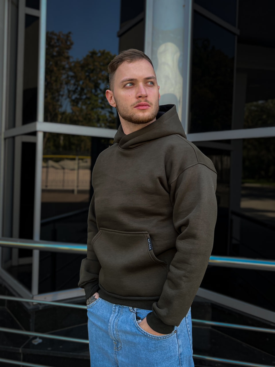 Худі Reload - Basic Fleece, хакі