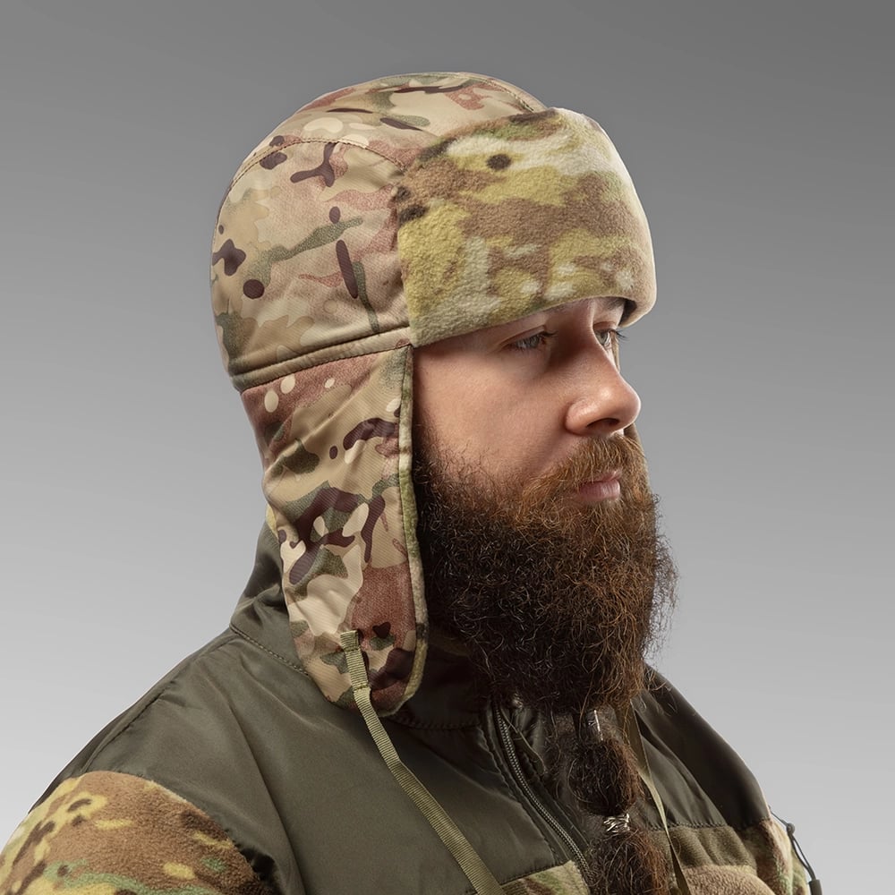 Шапка вушанка плащівка-фліс Мультикам СПЕЦПРОМ КР