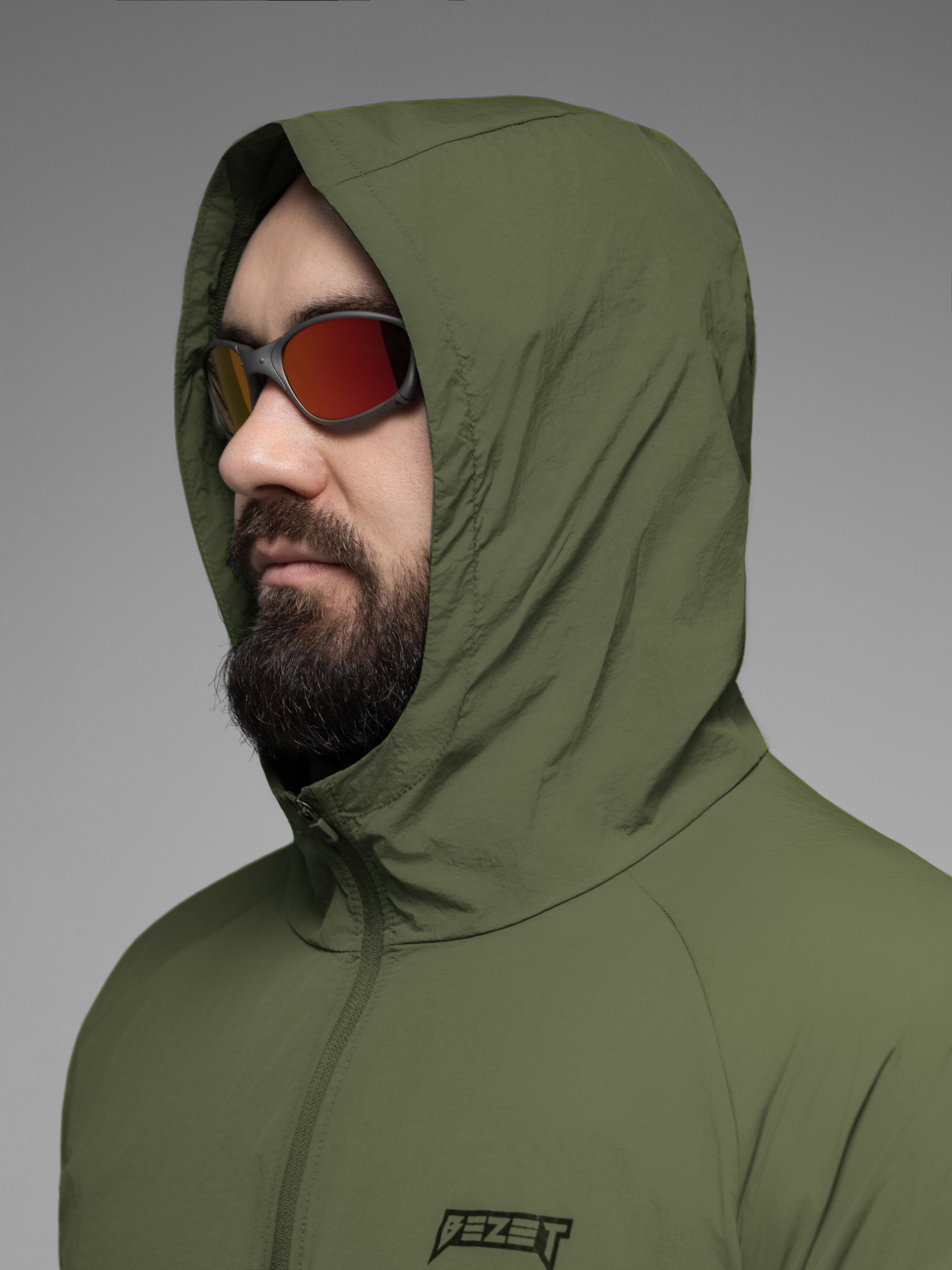 Куртка вітрівка BEZET Solguard UV 100 хакi - Фото 21