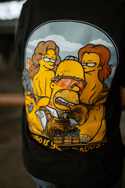 Футболка чорна Who is your daddy Bad Boy Company