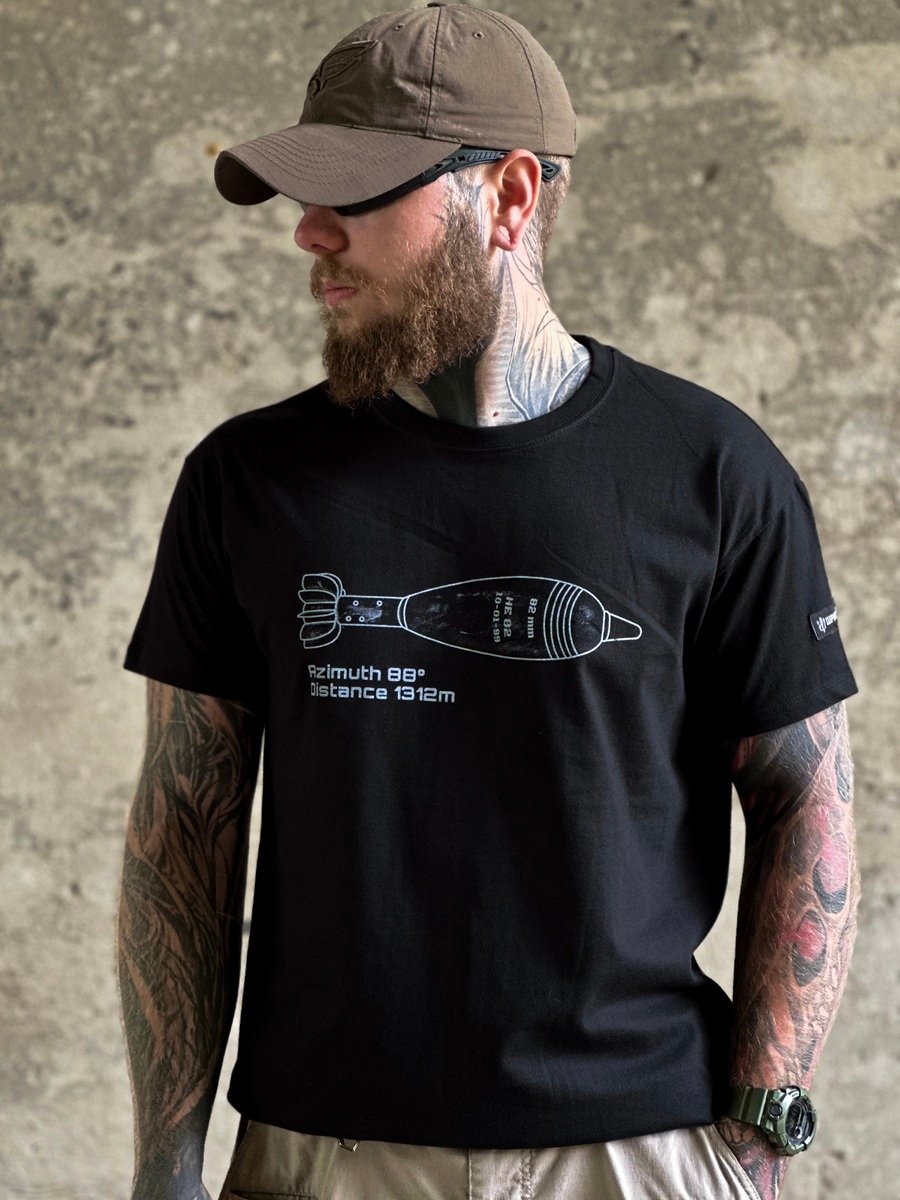 Футболка Shrapnel Azimuth 88 чорна