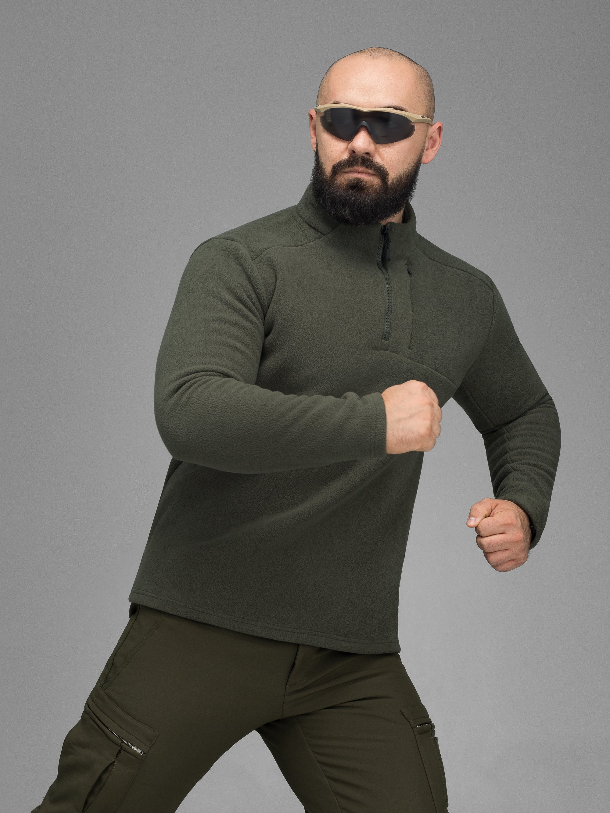 Кофта флісова BEZET Frostline хакі - Фото 7