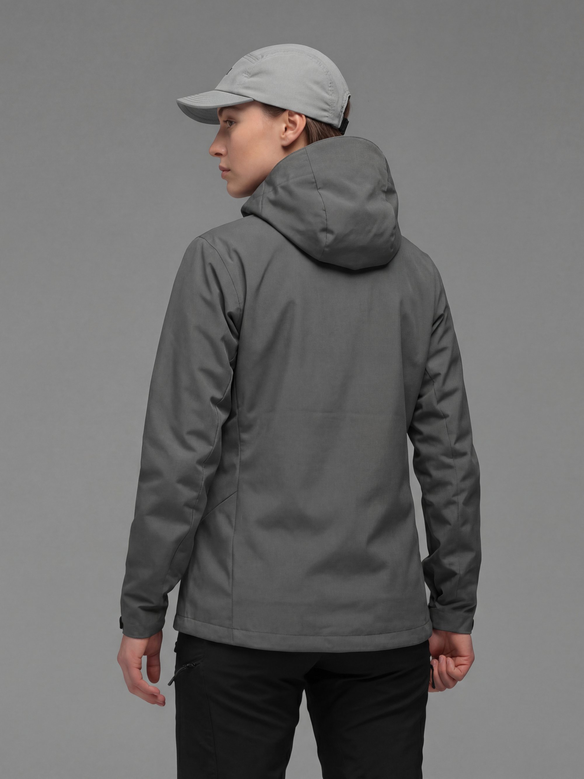 Куртка жіноча вітрівка BEZET WindBreaker сірий - Фото 3