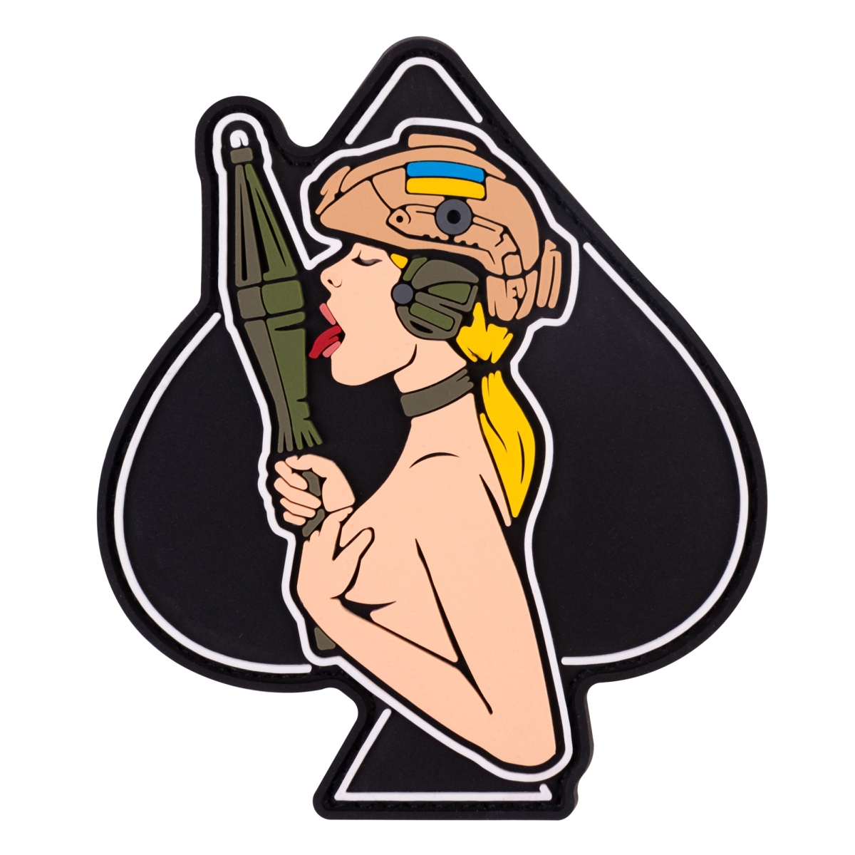 ПВХ патч "Дівчина-піка" блонд - Brand Element