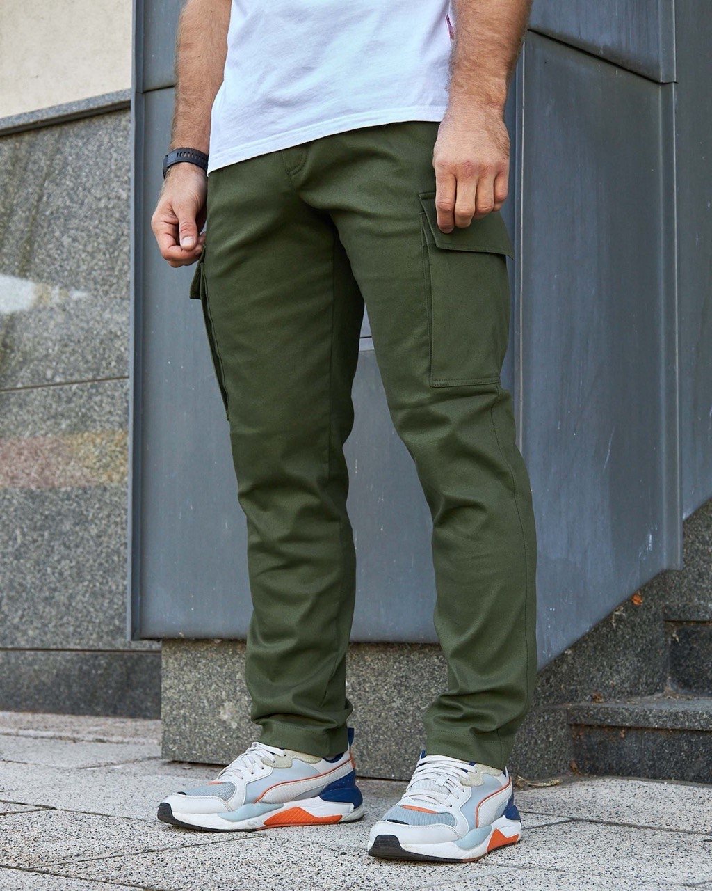 Штани карго олива Olymp