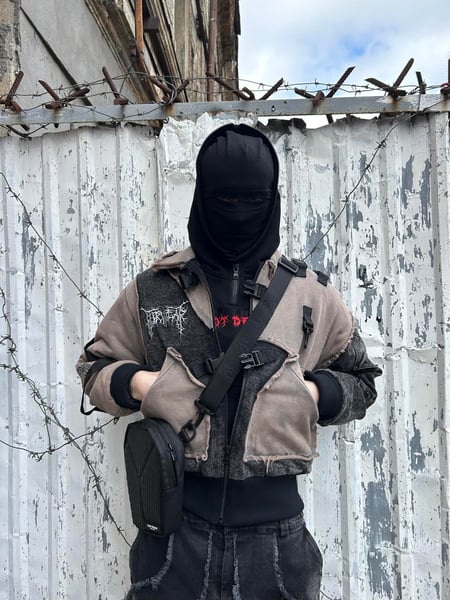 Бомбер із вареного деніму та котону "SM-2432" TURWEAR