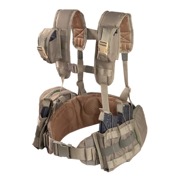 Ремінно-плечова система олива РПС Warbelt Molle з підсумками СПЕЦПРОМ КР