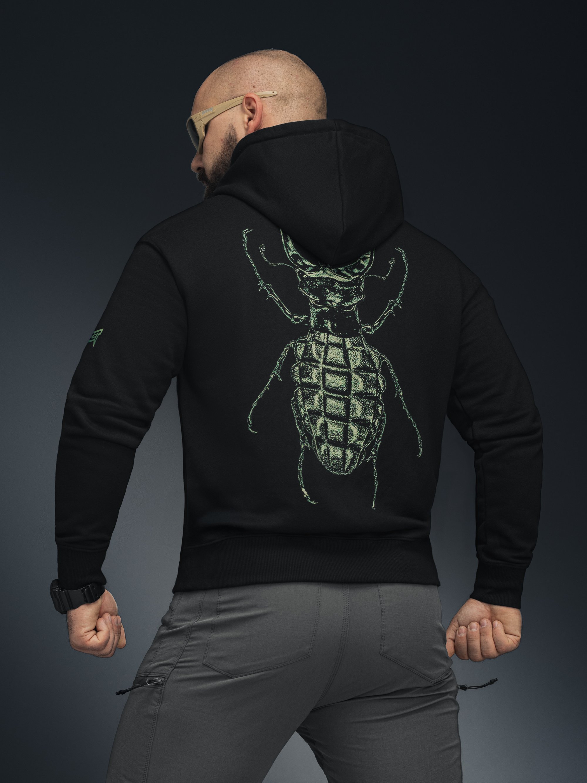 Худі BEZET Scarab Ops чорний - Фото 2