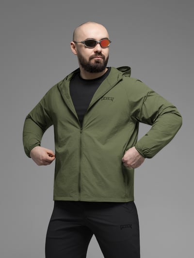 Куртка вітрівка BEZET Solguard UV 100 хакi - Фото 8