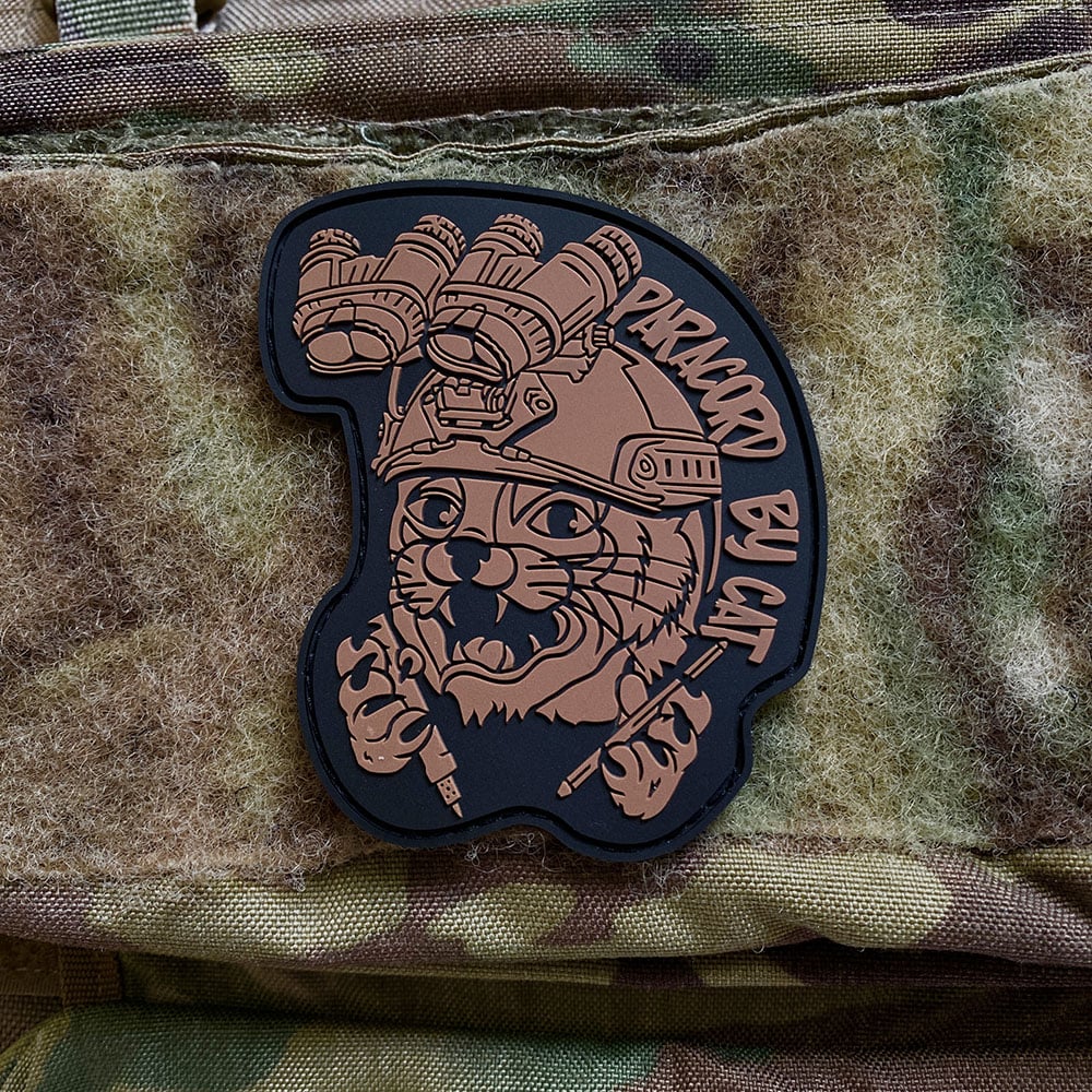 ПВХ патч "Paracord By Cat" (Койот) Paracord By Cat