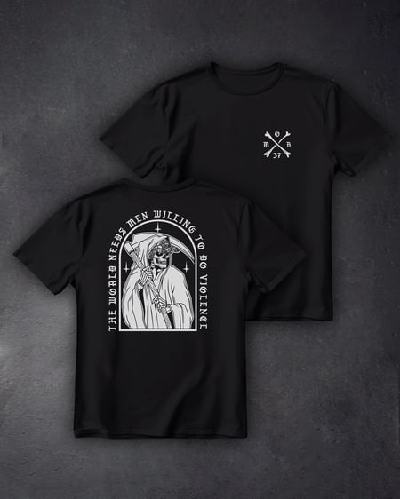 Футболка з принтом Reaper Man чорна We feel