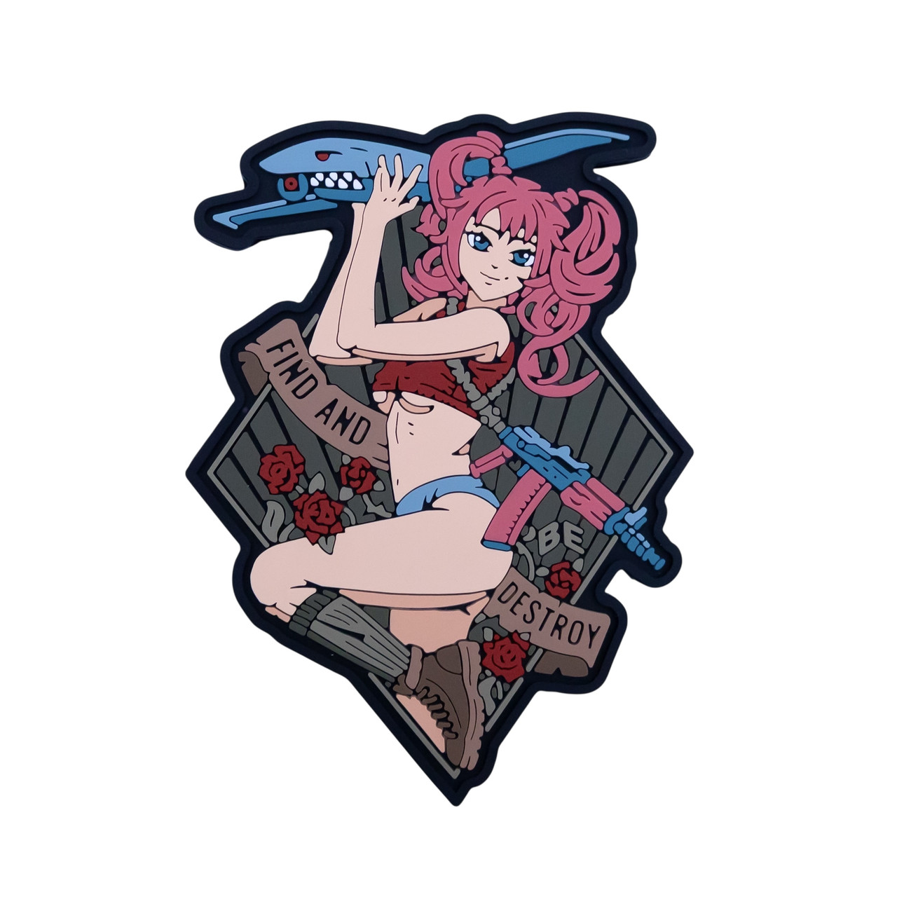 ПВХ Патч (шеврон) «Find and Destroy» Brand Element